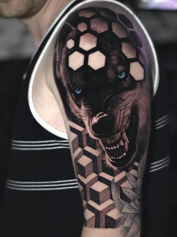 black and grey realism 타투 부위 full sleeve #61398 | 타투이스트 Milan Smiljanic