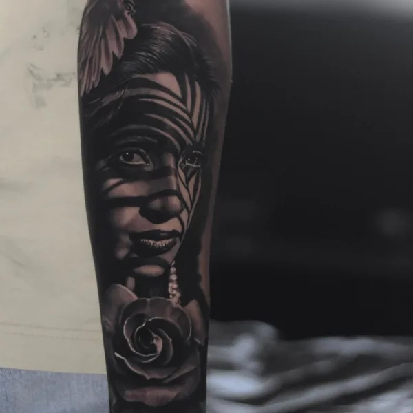Realism tattoo by Milan Smiljanic in Beograd