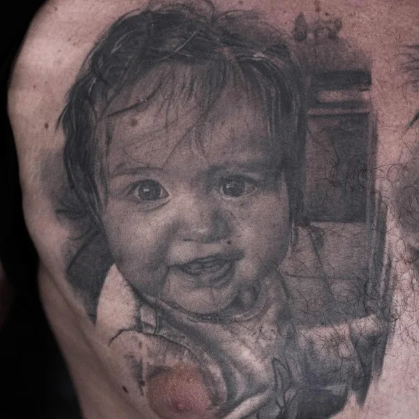Realism tattoo by Milan Kocić in Leskovac