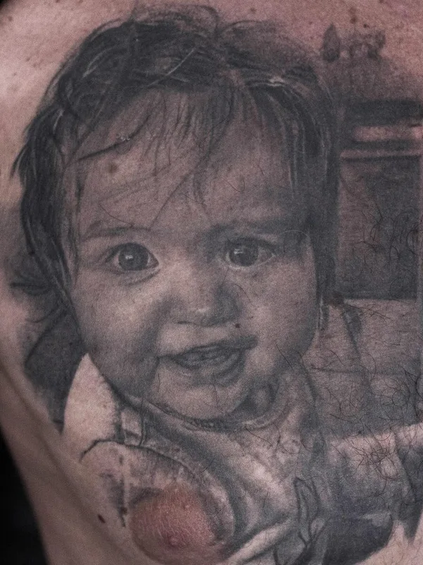 Realism tattoo by Milan Kocić in Leskovac