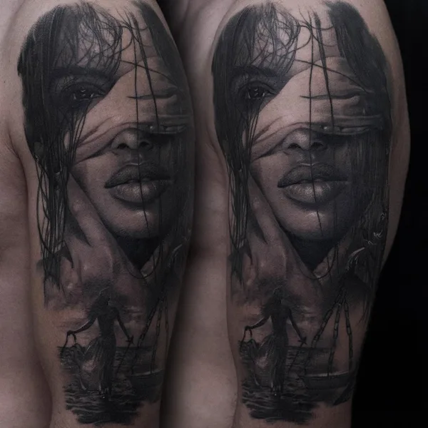 Realism tattoo by Milan Kocić in Leskovac