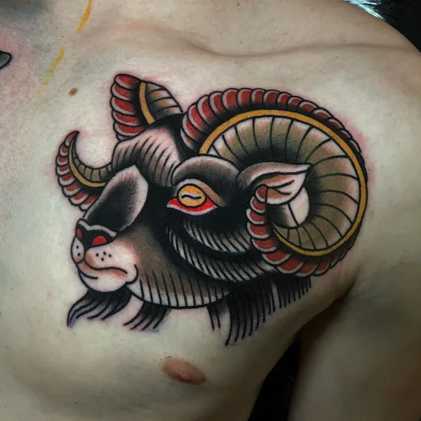 Олд Скул tattoo by Alexandr Kargapolov in Алматы