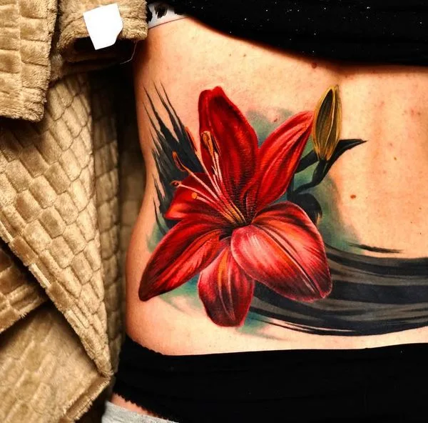 female color realism татуировка на side #61436 | Тату мастер Sergey Sizonenko
