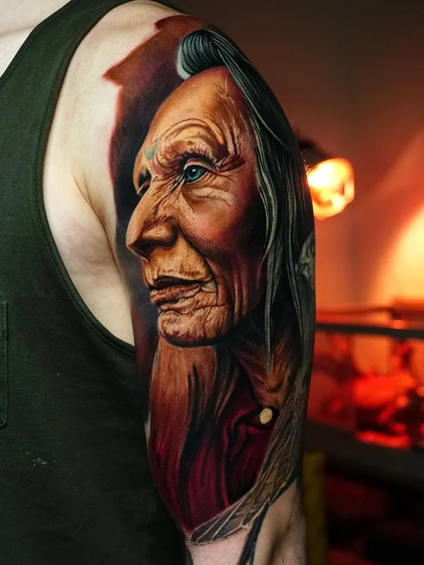 color realism татуировка на upper arm #61441 | Тату мастер Sergey Sizonenko