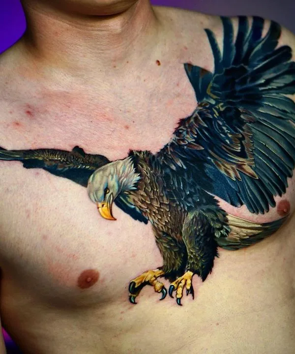 male color realism татуировка на chest #61435 | Тату мастер Sergey Sizonenko