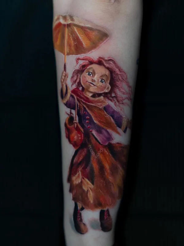 color illustrative 타투 부위 forearm #61444 | 타투이스트 Дмитрий Коновалов