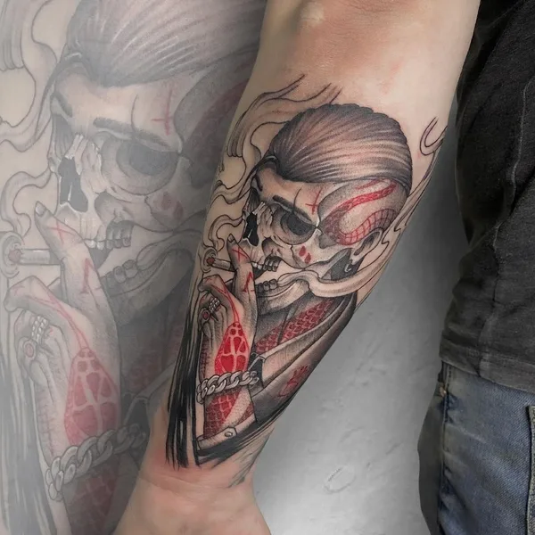 Graphic tattoo by kirill.k._tattoo in Павлодар