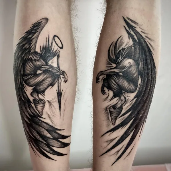 Graphic tattoo by kirill.k._tattoo in Павлодар
