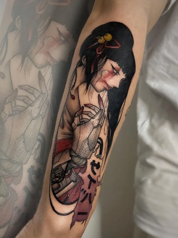 color anime tatouage sur forearm #61462 | Artiste tatoueur kirill.k._tattoo