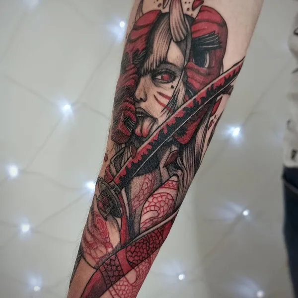 Graphic tattoo by kirill.k._tattoo in Павлодар