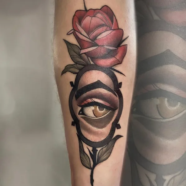 Graphic tattoo by kirill.k._tattoo in Павлодар