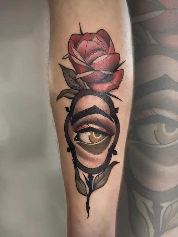 color neo traditional tatouage sur calf #61456 | Artiste tatoueur kirill.k._tattoo