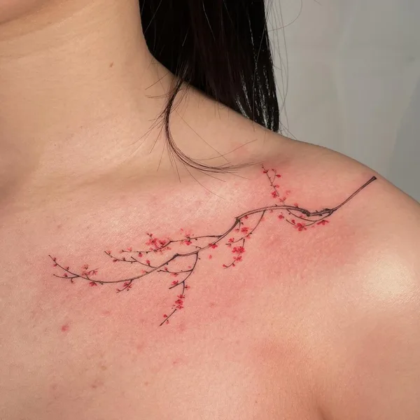 Fine Line tattoo by Heo Metri in Шымкент