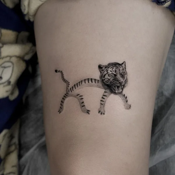 Fine Line tattoo by Heo Metri in Шымкент