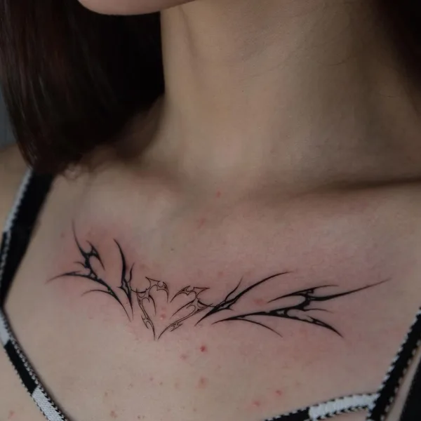Fine Line tattoo by Heo Metri in Шымкент