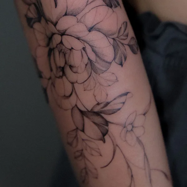 Fine Line tattoo by Heo Metri in Шымкент