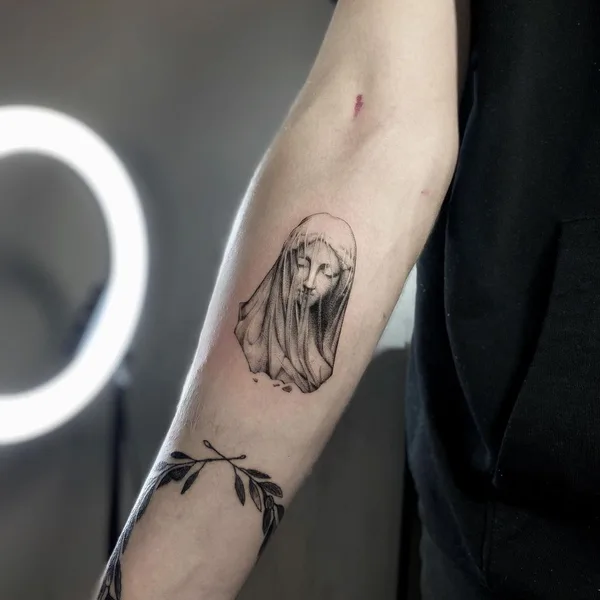 Fine Line tattoo by Heo Metri in Шымкент
