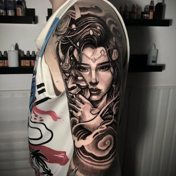 Realism tattoo by Радик Имьяминов in Атырау