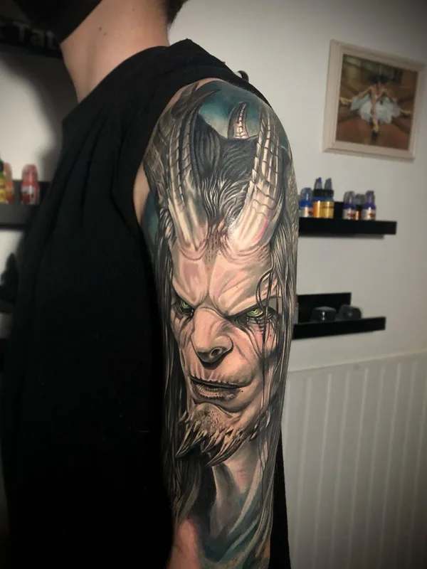 color realism 타투 부위 full sleeve #61534 | 타투이스트 Радик Имьяминов