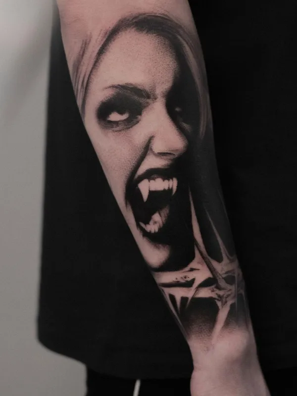 black and grey black and grey 타투 부위 forearm #61566 | 타투이스트 sab.tatts