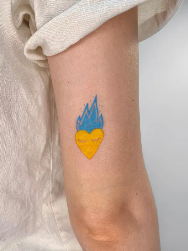 color illustrative tattoo auf forearm #61570 | Tätowierer dianabasarova