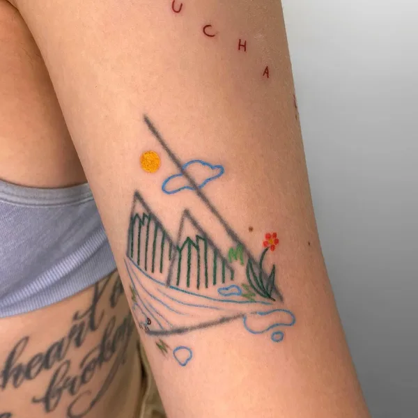Авторская tattoo by dianabasarova in Алматы
