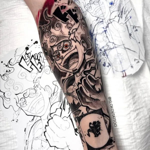 Аниме tattoo by klokovtattoo in Алматы
