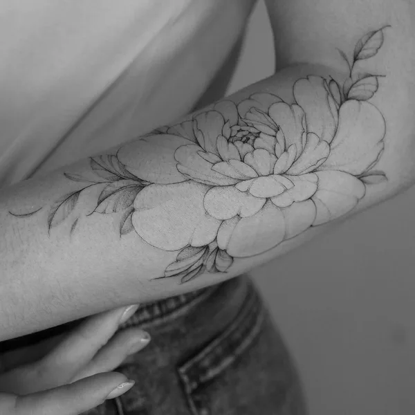 Fine Line tattoo by hhx9inx in Алматы