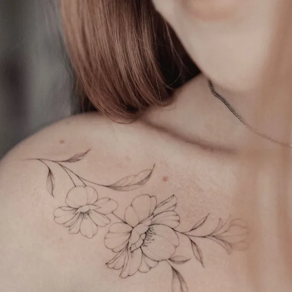Fine Line tattoo by hhx9inx in Алматы