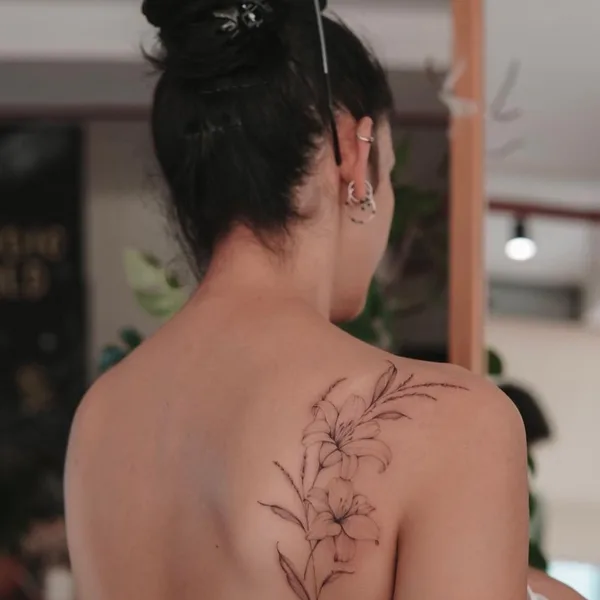 Fine Line tattoo by hhx9inx in Алматы