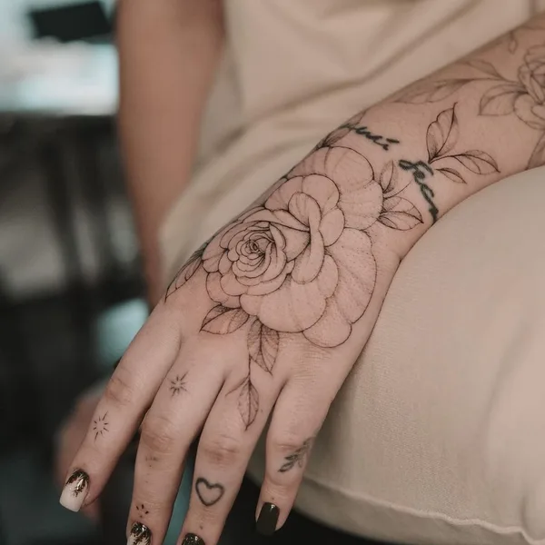 Fine Line tattoo by hhx9inx in Алматы