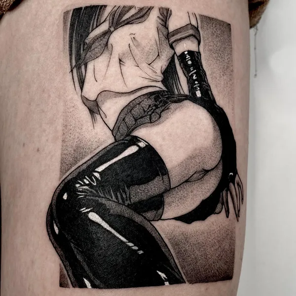 Аниме tattoo by Abra Tattoo in Алматы