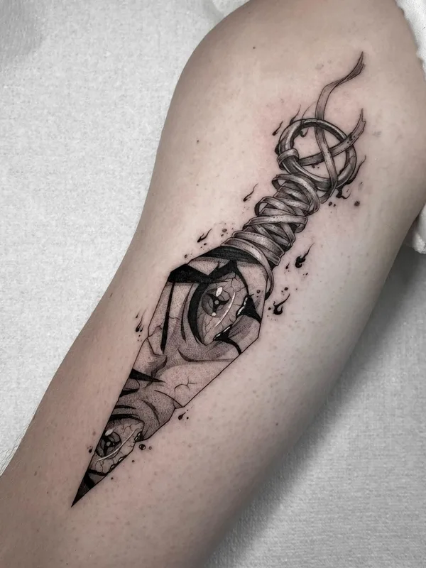 black and grey blackwork tattoo auf forearm #61625 | Tätowierer Abra Tattoo