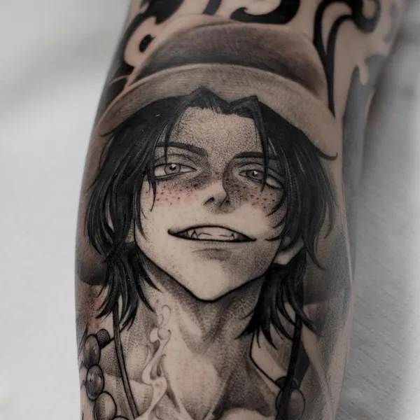 Аниме tattoo by Abra Tattoo in Алматы