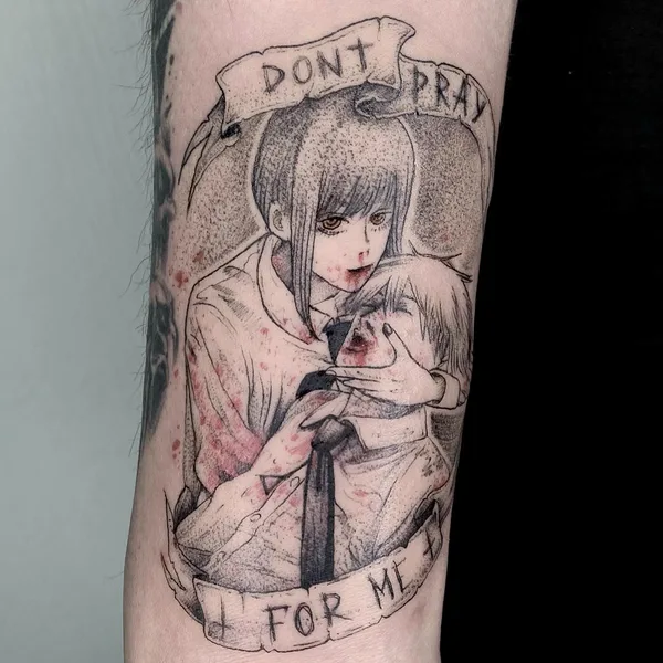 Аниме tattoo by Abra Tattoo in Алматы