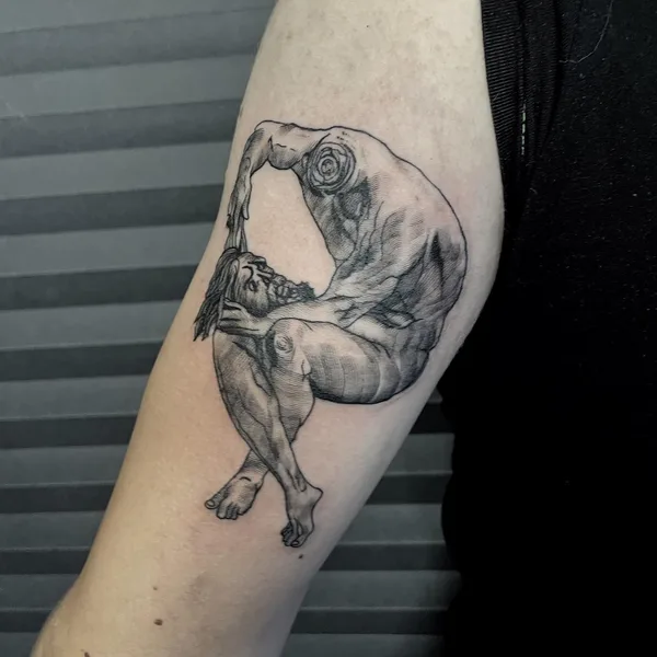 Graphic tattoo by Артур Михайлов in Омск