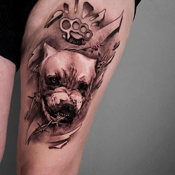 Graphic tattoo by Слава Меркул in Омск
