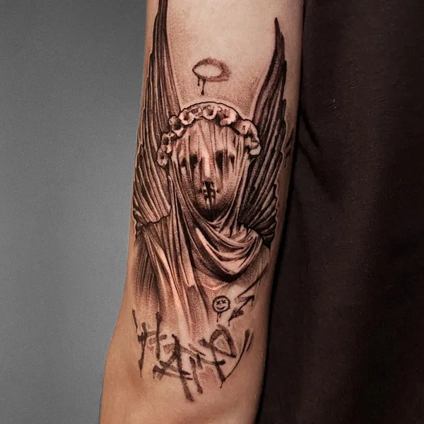 Graphic tattoo by Слава Меркул in Омск