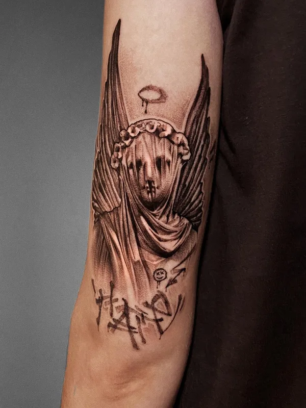 black and grey black and grey татуировка на forearm #50918 | Тату мастер Слава Меркул