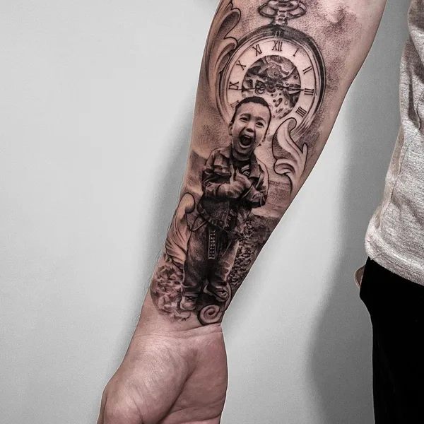 Graphic tattoo by Слава Меркул in Омск