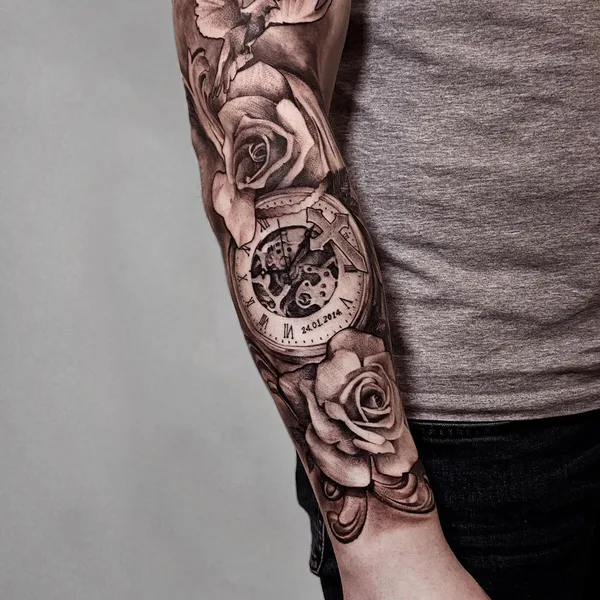 Graphic tattoo by Слава Меркул in Омск