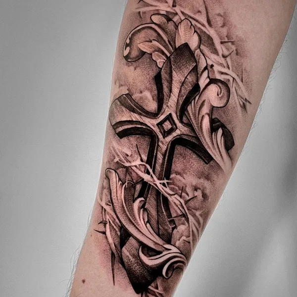 Graphic tattoo by Слава Меркул in Омск