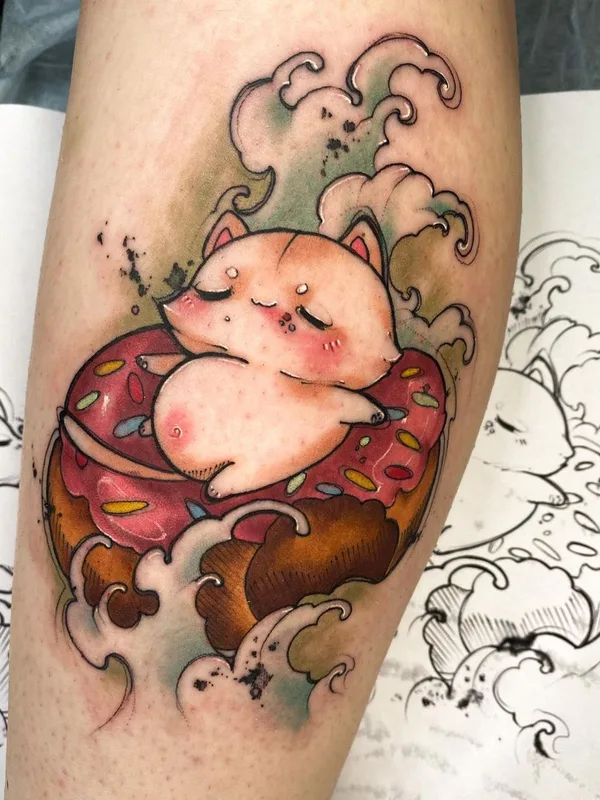 color illustrative tatouage sur forearm #50929 | Artiste tatoueur Селина Кайл