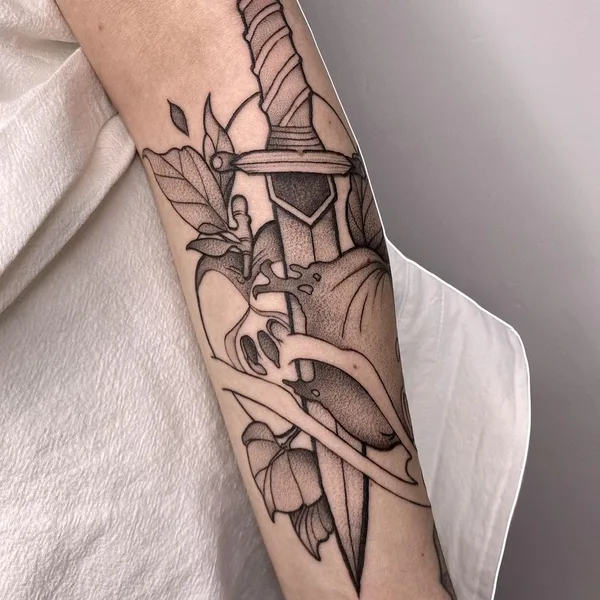 Graphic tattoo by Яна in Красноярск