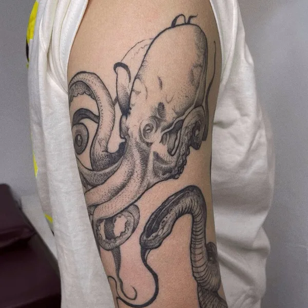 Graphic tattoo by Яна in Красноярск