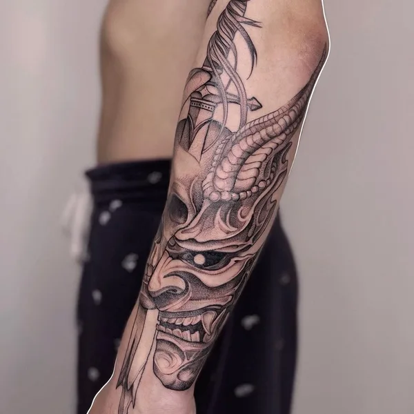 Graphic tattoo by Яна in Красноярск