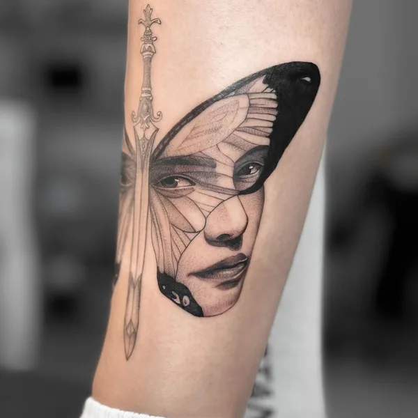 Graphic tattoo by Яна in Красноярск