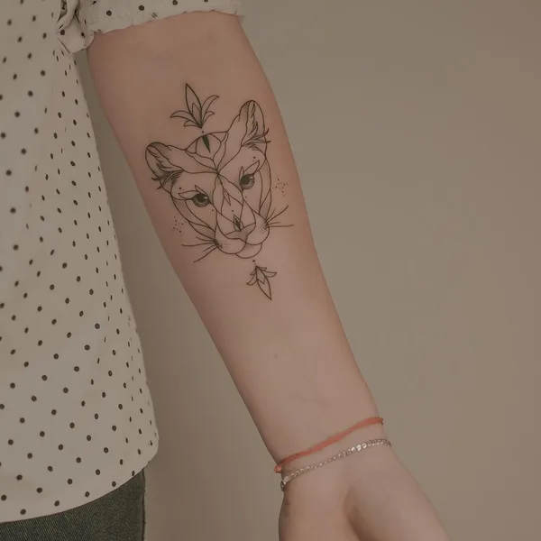 Graphic tattoo by Лена Осень in Красноярск