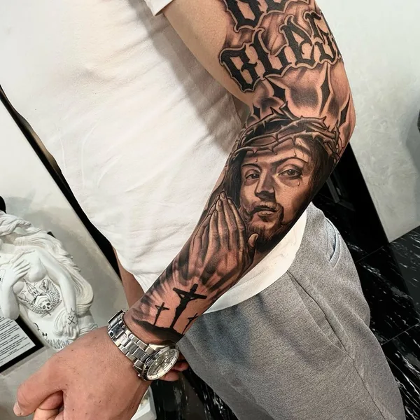 Chicano tattoo by Максим Калач in Красноярск