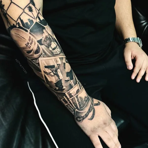 Chicano tattoo by Максим Калач in Красноярск